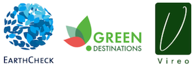 Earth Check Green Destinations and Vireo Logos